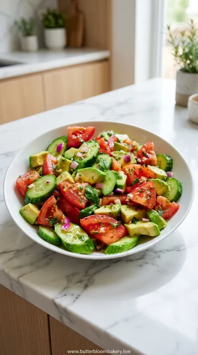 Avocado Tomato Cucumber Salad