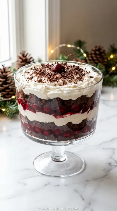 Black Forest Trifle – Layered No‑Bake Dessert