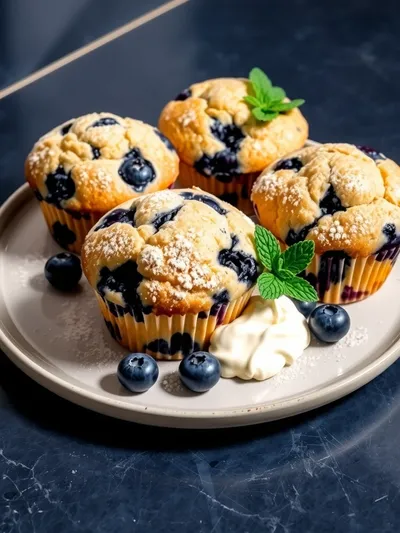 Blueberry Cream Cheese Muffins – Easy Brunch Recipe - ready to serve