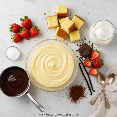 Boston Cream Pie Trifle Recipe - cooking process