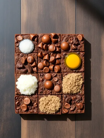 Fudgy Chewy Browkies Recipe - ingredients preparation