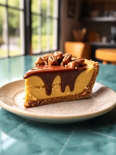 Butterfinger Pie (No‑Bake) - cooking process