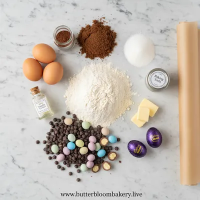 Cadbury Egg Cookies - cooking process