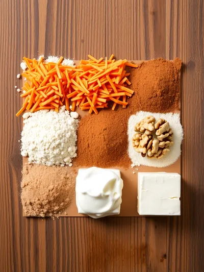 Easy Vegan Carrot Cake with Frosting - ingredients preparation