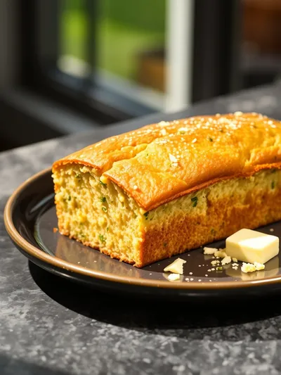Quick Cheddar Zucchini Bread - ready to serve