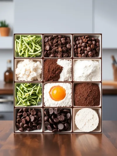 Chocolate Zucchini Bread Recipe - ingredients preparation