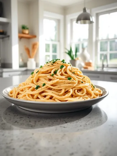 Creamy Garlic Parmesan Orzo
