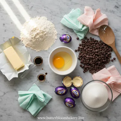 Creme Egg Stuffed Cookies – Easy Treat - cooking process