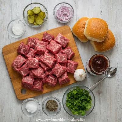 Crockpot BBQ Beef Sandwiches - cooking process