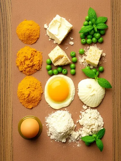 Croquettes de Courgette au Curry – Baked with Goat Cheese - ingredients preparation