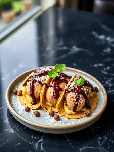 Easy Dessert Tacos Recipe - cooking process