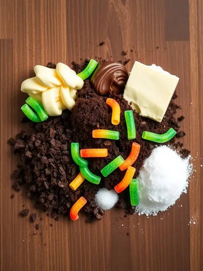 Dirt Cake – Easy Vegetarian Dessert - ingredients preparation
