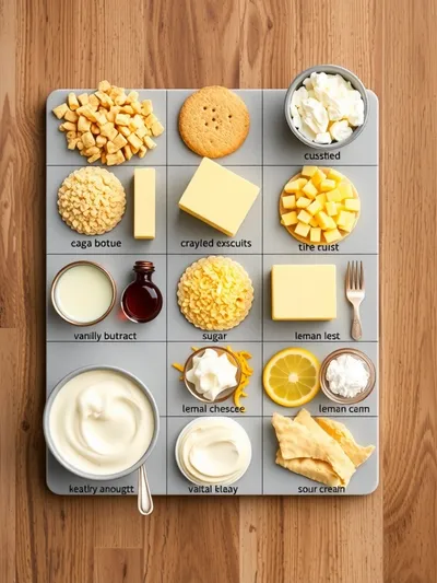 Eggless Cheesecake - ingredients preparation
