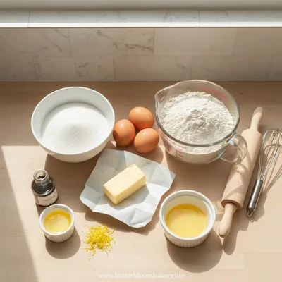 French Butter Cake - cooking process