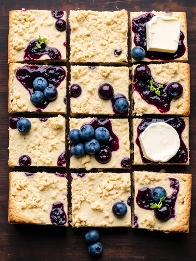 Grandma’s Blueberry Chill Bars - ingredients preparation