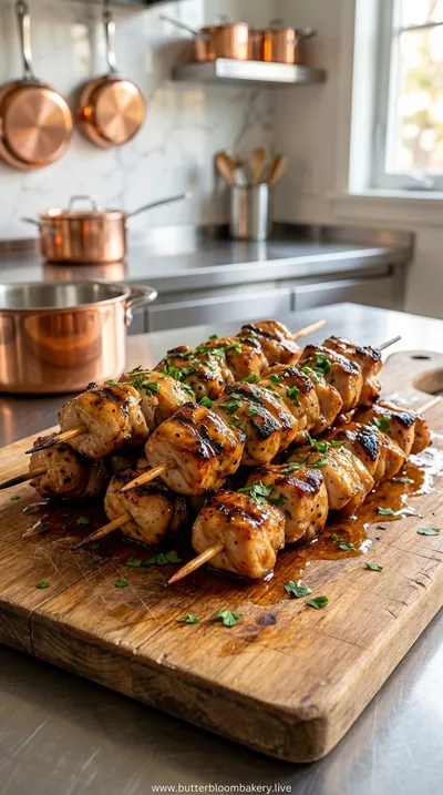 Grilled Cowboy Butter Chicken Skewers