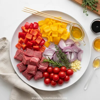 Grilled Steak Kabobs – Garnish & Glaze - cooking process