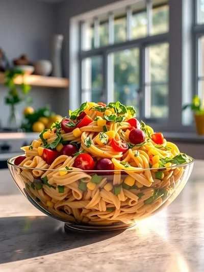 Healthy Street Corn Pasta Salad