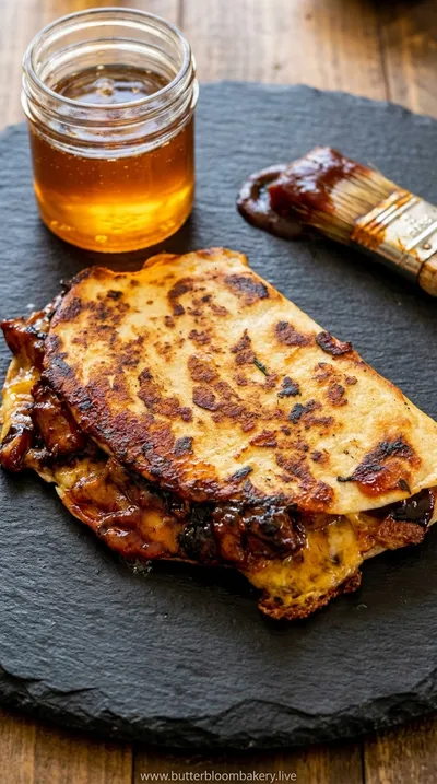 Hot Honey BBQ Chicken Quesadillas