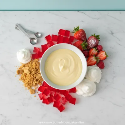 Jelly Custard Trifle - cooking process