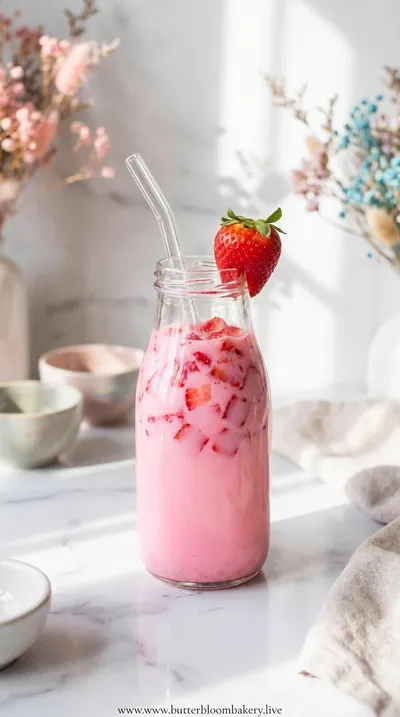 Korean Strawberry Milk – 3‑Ingredient Recipe