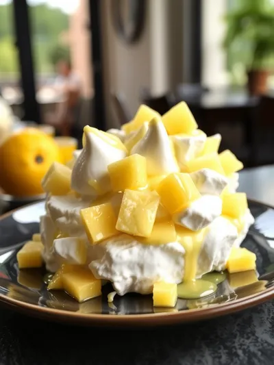 Easy Lemon Fluff Salad Dessert - cooking process