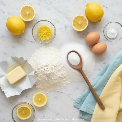 Starbucks Copycat Lemon Loaf - ingredients preparation