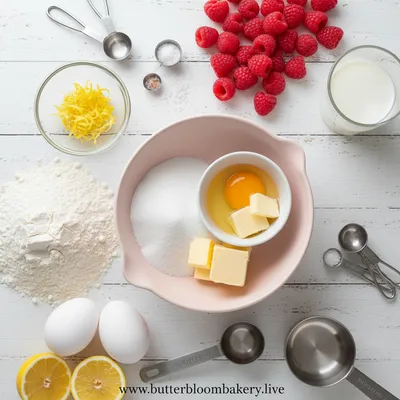 Lemon Raspberry Cookies - cooking process