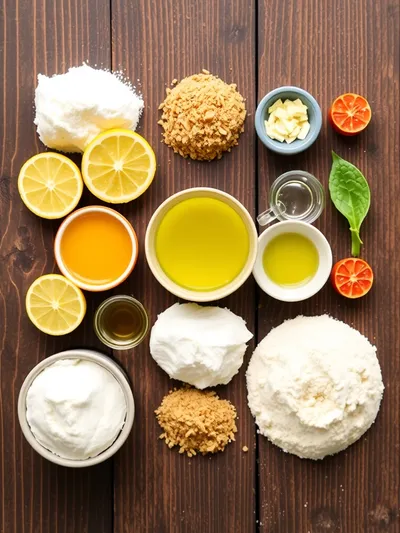 Lemon Zucchini Bread – Moist Glazed Lemon Loaf - ingredients preparation