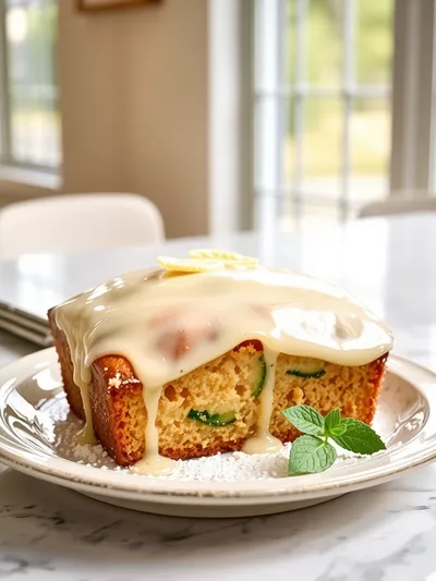 Lemon Zucchini Bread – Moist Glazed Lemon Loaf - ready to serve