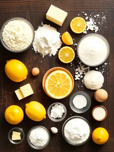 Magic Lemon Cobbler - ingredients preparation