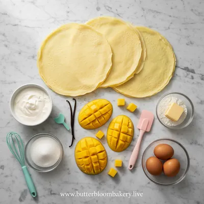 Mango Crepe Roll – Light, Fluffy Dessert - cooking process