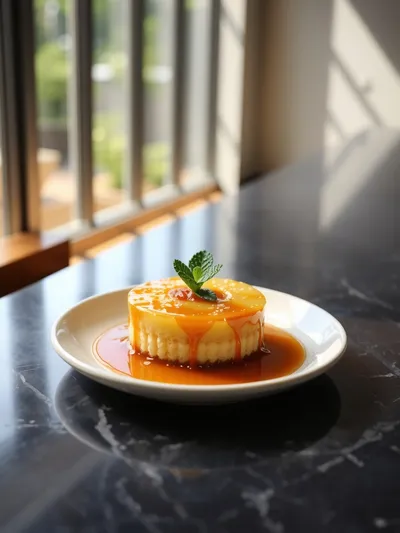 Mini Pineapple Upside-Down Cheesecakes - ready to serve