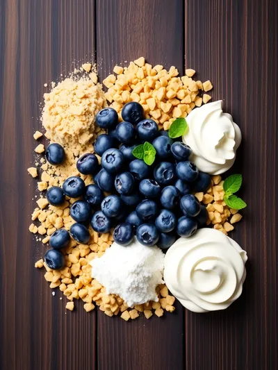 No Bake Blueberry Pie: Easy Dessert Recipe - ingredients preparation