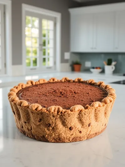 Nutella Cookies Pie