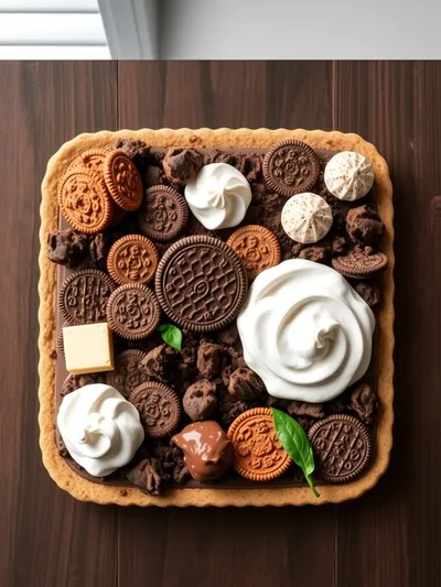 Nutella Cookies Pie - ingredients preparation