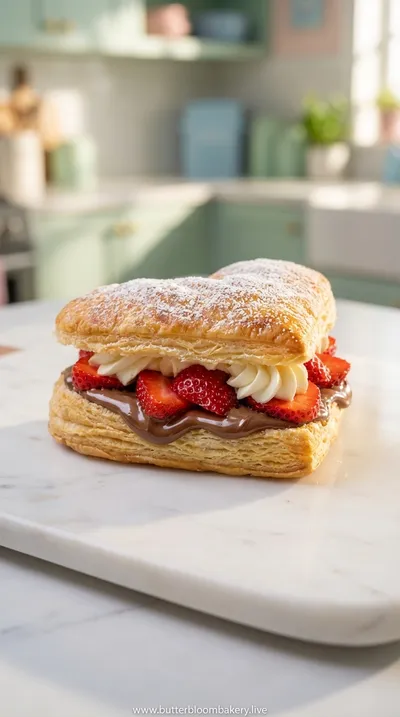 Nutella Strawberry Cream Puffs