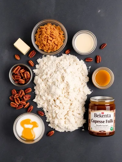 Pecan Pie Dump Cake – Easy Caramel Dessert - ingredients preparation