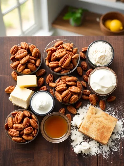 Irresistible Pecan Pie Dump Cake - ingredients preparation