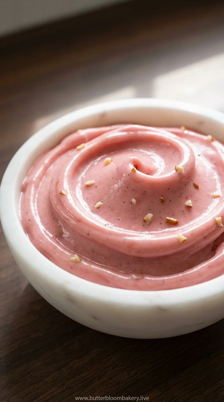 Rhubarb Almond Ice Cream with Frangipane