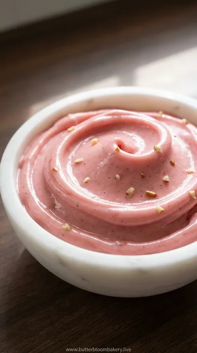 Rhubarb Almond Ice Cream with Frangipane