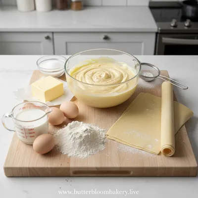 Russian Napoleon Cake – Classic Puff Pastry Dessert - cooking process