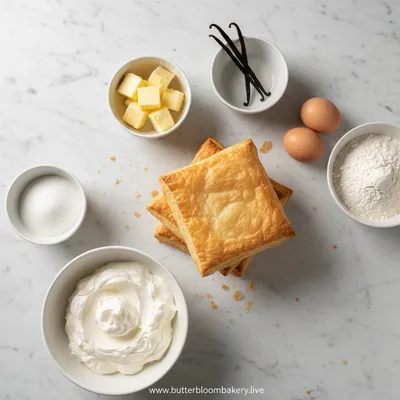 Russian Napoleon Cake Recipe – Classic Puff Pastry Dessert - ingredients preparation