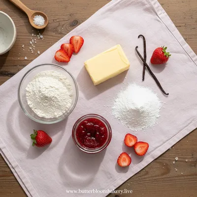 Strawberry Bliss Butter Cookies - cooking process
