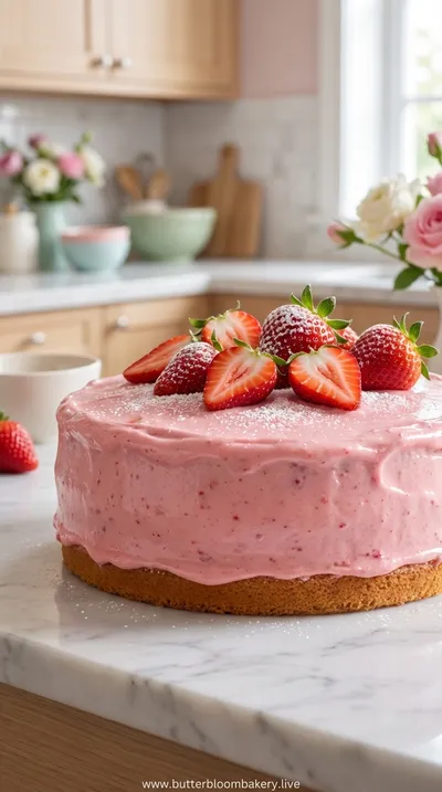 Strawberry Cake Recipe – Fresh and Fluffy