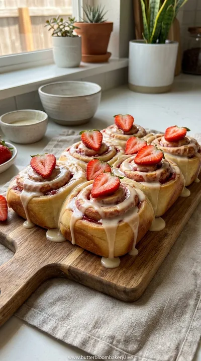 Strawberry Cinnamon Rolls