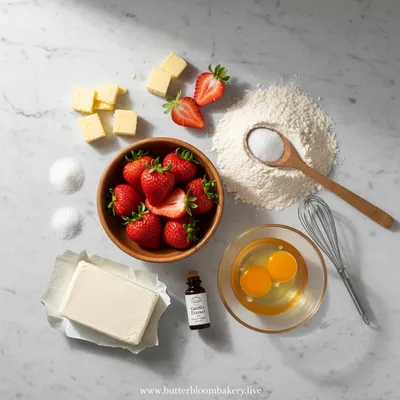 Strawberry Cream Cheese Muffins - cooking process