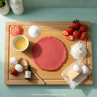 Strawberry Crunch Shortcake Cookies - cooking process