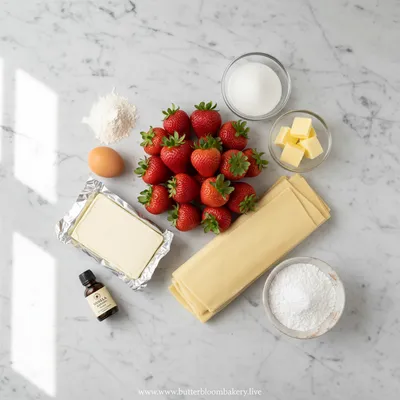 Strawberry Danish with Cream Cheese - cooking process