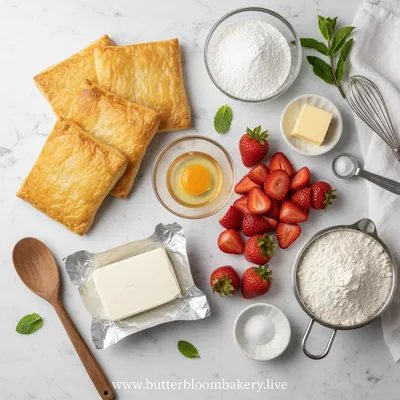 Strawberry Danish with Cream Cheese - cooking process
